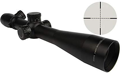 ToopMount Taktisches Zielfernrohr 3,5-10X40mm Airsoft-Scharfschützenzielfernrohr Schneller Entfernungsmesser Rot beleuchtetes Absehen mit freien 20mm/11mm Montageringen (M3 Low Knob)