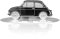 4R Quattroerre.it 11204 Modellbausatz mit graviertem Auto, FIAT 500 Vintage, aus Edelstahl