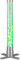 Wicked GIZMOS Large Colour Changing Bubble Lamp LED Light Tubular Freestanding Design with Bubbles and Fish (60cm)