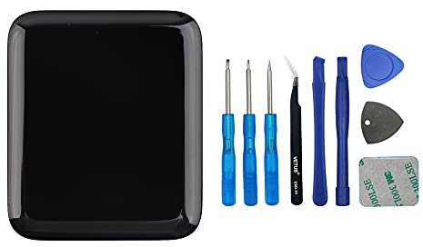 SwarKing OLED compatibile con Watch Series 2 38 mm LCD Display Touch Screen Digitizer (nero senza cornice) Ricambi con strumenti gratuiti