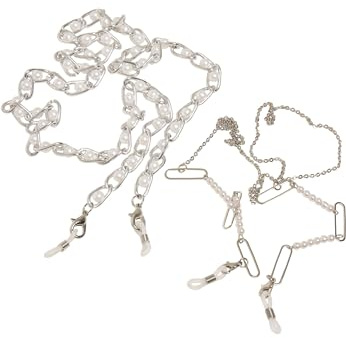 Urban Classics Unisex Multifunctional Chain With Pearls 2-Pack