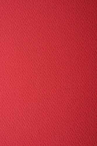 Netuno 10x Struktur-Karton Rubin-Rot DIN A3 297x 420 mm 220g Prisma Rubino Präge-Karton Dunkelrot Tonkarton hochwertig Foto-Karton mit Struktur für Hochzeits-Einladungen Geburtstagskarten