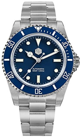 San Martin SN006 G2 40 mm Water Ghost Luxus Herrenuhren YN55 automatische mechanische Business-Tauch-Armbanduhren, Mit Logo, Mechanisch