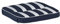 KETTtex EXKLUSIV Auflage Hocker Blau gestreift I Barhocker Polster 50x50x9cm I KTH3 Sitzauflage weich & robust I atmungsaktive Stuhlauflage I UV-beständiges Sitzkissen I Dessin 8521