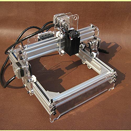 WindWilder DIY CNC Fräse Router Maschine Kit USB Graviermaschine, Fräsmaschine + 500mW Laser-Gravur Maschine, 3 Motoren, 3 Achsen USB Standard Bedienfeld, CNC Engraving Arbeitsbereich 200x170mm