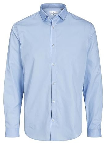 JACK & JONES Men's Jprblacardiff Shirt L/S Noos Long-Sleeved, Windsurfer/fit: Slim fit, XXL