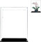 Acrylic Display Case for Lego 10311 Building Orchid Plant Decor, Dustproof Transparent Display Case (Lego Set NOT Included)(3MM)