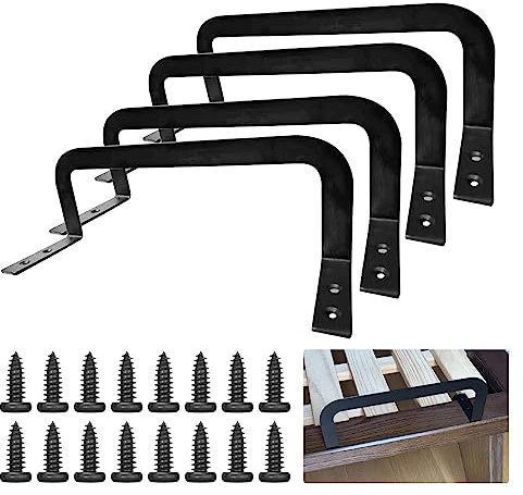 Whemyreat Matratzenhaltestange,Matratzen Gleitstopper,Metall Matratzenhaltestange für Verstellbare Betten,Matratzenhalter an Ort Stelle,um zu Verhindern,DASS Der Matratzenstopper Verrutscht,4 Stück