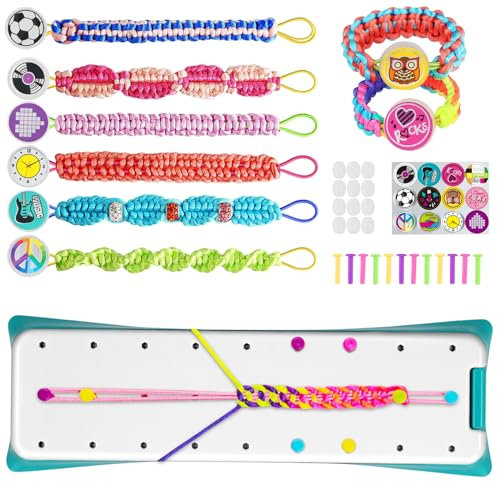 Freundschaftsarmbänder Selber Machen,Armbänder Selber Machen DIY Freundschaftsbänder Bastelset Armbänder Knüpfen Kinder Schmuck Handwerk Flechtset Knüpf Set Geschenk für Mädchen 6 7 8 9 10 11 12 Jahre