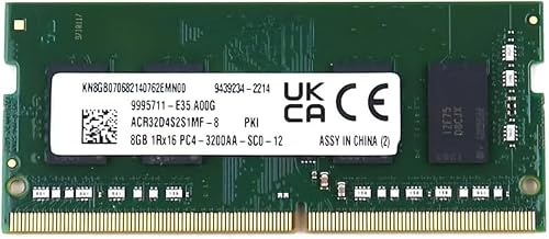 Kingston 4GB PC4-25600 DDR4-3200MHz SODIMM PC RAM (CL22, Non-ECC, 260-Pin, Intel und AMD kompatibel) Laptop Computer Speicher