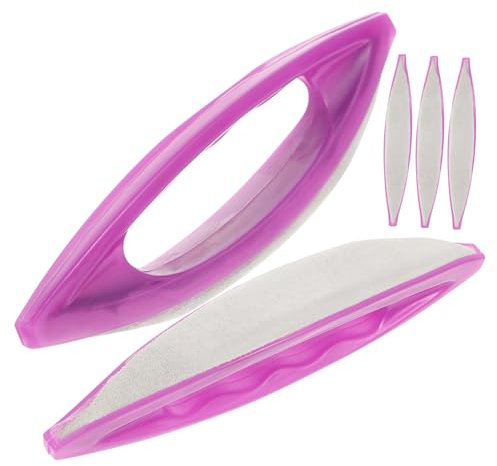MAGICLULU Kit Per La Manutenzione Delle Unghie 5 Pezzi Strumenti Per Lucidare Le Unghie Spazzola Per Ceretta Lima Per Unghie Per Saloni Di Bellezza