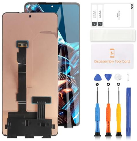para Xiaomi Poco X5 Pro Pantalla LCD de Repuesto para Xiaomi Poco X5 Pro 5G 22101320G 22101320I 6.66 Pulgadas LCD Pantalla táctil digitalizador Kit de Montaje con Herramientas (Negro)
