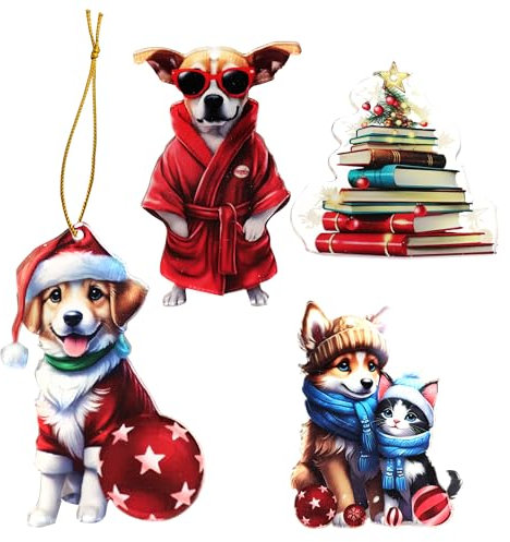 Regendeko Hund Katze Haustier Thema Ornamente Weihnachtsdeko Hund Christbaumschmuck Hund Weihnachten hängen Weihnachtsbaumschmuck Weihnachten Anhänger