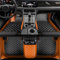 ljxwzh Autofußmatten-Teppich für VW Golf 7 7.5 GTE GTD GTI 2012-2020, Anti-Wasser-Pad, Fußmatten-Set, LHD,Orange Black