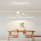 LED Pendelleuchte Esstisch Dimmbar Wohnzimmerlampe led Esszimmer Hängeleuchte Moderne Linear Design Pendellampe Höhenverstellbar Hängend Lampe für Büro Küchen Bar Kronleuchter (Weiß, L100CM)