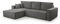 FurniShop24 Ecksofa mit Schlaffunktion und Bettkasten - Eckcouch L-förmige zum Wohnzimmer, Klappsofa - Schlafcouch Minimalistisches Design, Schlafsofa Mango L: Grau, Ecksofa Links