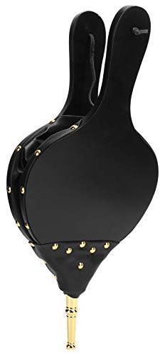 Kaminbalg, Manuelles Holz-Luftgebläse, Outdoor, Camping, Grill, Kamin, Feuerwerkzeuge für Heimdekoration (goldene Röhre)