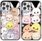 nurkorki 2 Stück Schwarz Handyhülle für iPhone 15 Pro Max Hülle 6,7,Kpop Stray Kids Skzoo Muster Design Aesthetic Schutzhülle für Mädchen Frauen Skz Fans Cover,Silikon TPU Stoßfest Case,Anime