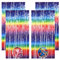 LongHoneySong 4 Stück Lametta Vorhang Bunt, Glitzervorhang Lametta Glitzer, Vorhang Geburtstag, Fasching Deko, Geburtstagsdeko Party Glitzer, Karneval Deko mit Konfetti Party Dekoration（1 m x 2 m）