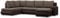 Mebligo - Ecksofa mit Schlaffunktion und 3 Bettkasten FORESTA 300x89x200 (BxHxT) Braun + Braun - Ottomane Links Eckcouch, Couch U Form, Sofa Wohnzimmer, Sofas & Couches, Eckschlafsofa