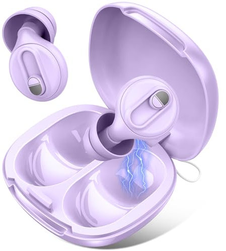 Ohrstöpsel zum Schlafen, Zweistufig(17dB/35dB) Einstellbare Ohrenstöpsel mit Geräuschunterdrückung, Lila