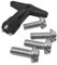 PROMOLINK Écrous de roue antivol et clé de sécurité clé de jante compatibles avec Renault Clio Espace Kangoo Megane Opel 7700422600