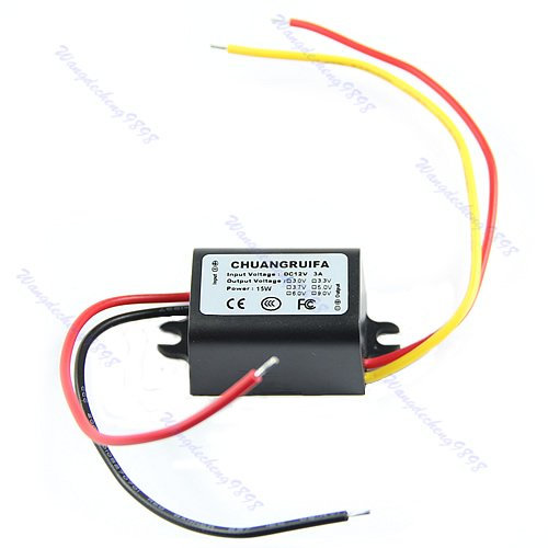Para convertidor de 12 V reductor a 9 V 3 A 15 W fuente de alimentación