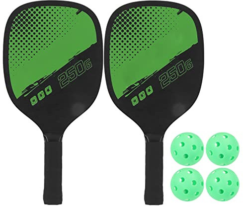 Tragbares Pickleball Set, 2 Paddel und 4 Bälle mit Aufbewahrungstasche