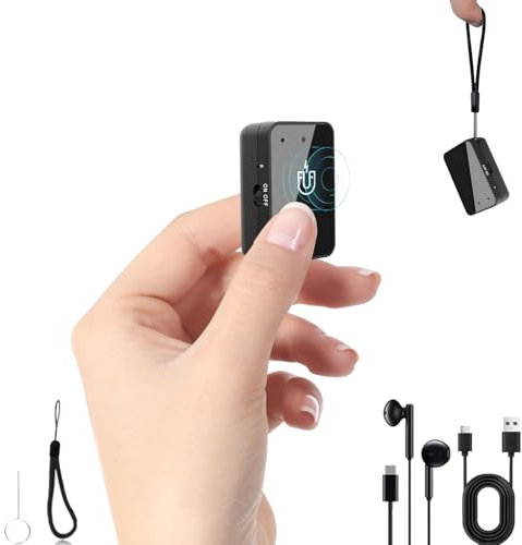 Voice Recorder - Magnetic 64GB Mini Voice Recorder with Noise Reduction Portable Type C Recording Device Small Sound Recorder Device Audio Recorder with Earphones for Meeting Lecture Interviews Class