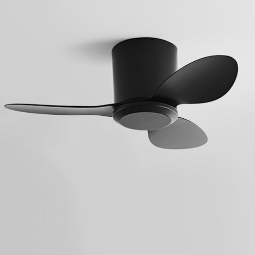 IBalody Ventilatore da soffitto Senza Luce Piccolo Ventilatore da soffitto Moderno con Telecomando 6 velocità Ventilatore da soffitto Senza luci per Ristorante Camera da Letto Patio (25 Pollici)