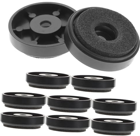 HEALSOPTHY 10pcs Round Speaker Isolation Feet Pads Hifi Subwoofer Stand Anti-vibration Shockproof Base Mat for Amplifiers Turntables and Audio Equipment
