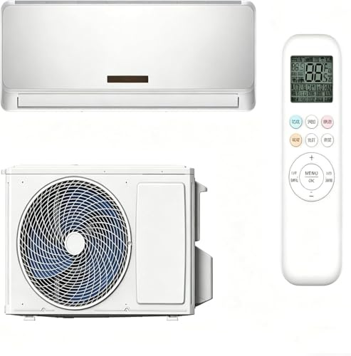 LIFEZEAL Condizionatore 12000 BTU Inverter, R32, Climatizzatore Monosplit con Raffreddamento, Deumidificazione, Ventilazione e Riscaldamento, Autopulente, con Telecomando e WiFi, A++ (12000BTU)