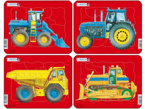 Baumaschinen vierfach sortiert - Sie erhalten ein Stück