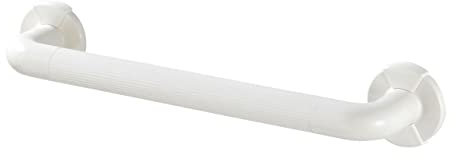 WENKO Wandhaltegriff Secura Weiß 43 cm - für Badewanne oder WC, Aluminium, 43 x 7 x 8 cm, Weiß, 7 x 8 x 43 cm