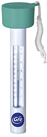 Gre 40051 - Termómetro Tubular Flotante para Piscina, Escala Celsius.