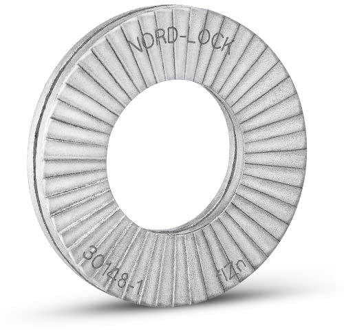 Original Nord-Lock Stahl Keilsicherungsscheiben NL8sp für M8, mit vergrößertem Außendurchmesser. d (mm): 8,7 - D (mm): 16,6 - T (mm): 2,5