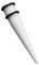 Fly Style Piercing Ohr Expander aus Acryl - Dehnstab Dehnstift Dehnungsstab Dehnungsstift Dehnsichel, Grösse:6 mm, Farbwahl:Weiss