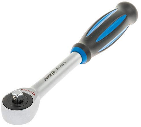 Asta A-KH6214 Drehgriff Ratsche 1/4 Zoll 60 Zähne feinverzahnt Rotary
