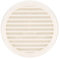 Amig - Rejilla Redonda de Plástico con Mosquitera - Rejillas de ventilación para salida de aire - Ideal para techo de cocina y baño - Diámetro interior: Ø11,7 cm - Color: Blanco