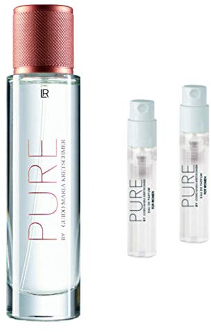 LR Beauty LR Pure von Guido Maria Kretschmer Eau de Parfum für Damen 50 ml plus 2 Vapos für unterwegs