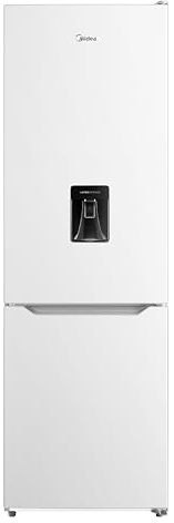 Midea 308L Fridge Freezer with Water Dispenser, Frost Free, MDRB424FGD01W | 60/40 Split, Inverter Compressor, Multi Air FLow, LED Light, Reversible Door, 38dB Quiet, 188cm Height, White