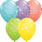 DeCoArt... Set 10 Luftballons Wir vermissen Dich farbig bunt Mix 28 cm Ballongas geeignet und 10 Ballonverschlüsse Öko