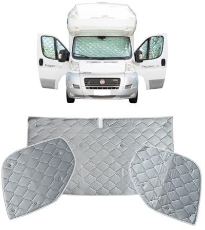 Marvix Internal Cab Screen Thermal Blinds Premium 9 Layer Window Cover For Fiat Ducato, Boxer & Relay 2006-2025 Motorhome Campervan Insulation Shades