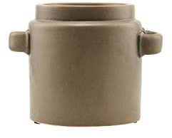 House Doctor 203840851, Blumenkasten, Bundi, Braun, Tonwaren, Glasur