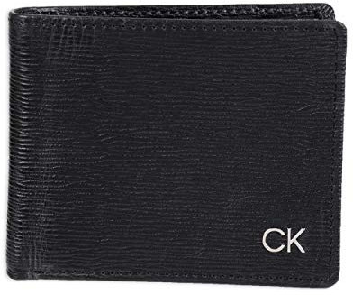 Calvin Klein Herren RFID-blockierendes Leder Bifold Geldbörse schwarz Slimfold Einheitsgröße