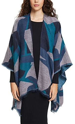 ESPRIT Damen 092ea1q308 Mode Schal, Navy, M EU