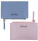 2Pièces Porte Monnaie Mini Sac à Main Rose Gris Porte Cartes Etui Portefeuille en Cuir PU 9,5x14x0,5cm pour Clés Cartes Pièces Petits Etuis Homme Femme (Bleu et Violet)
