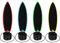 4 Stück Finger Surfbrett Mini Fingerboard Spielzeug Finger Surfboard für Auto Tragbare Leichte Fingerboards Skateboards Mini Surfboard für Kinder Jugendliche Erwachsene Surfer, 4 Farben