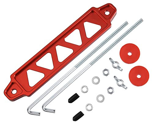 X AUTOHAUX 1 Satz Autobatterie Halten Halterungssatz mit 8 Zoll J Bolzen Rot