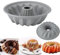 Lsydgn Molde Bizcocho Silicona 20cm,Moldes Reposteria,Tarta Molde Freidora de aire,Molde Antiadherente,Molde de Silicona para Cake,para Hornear, Tarta, Pudding,Gris